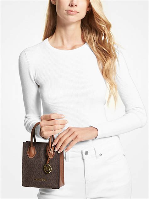 mercer extra small logo and leather crossbody bag|mercer extra small michael kors.